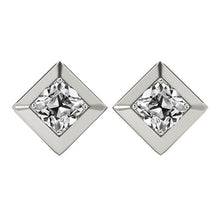 Real Fine Diamond Stud Earrings 1.50 ct 14K White Gold – main view