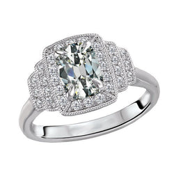 Exquisite Anniversary Band Fine Diamond Halo Ring – 4 ct 14