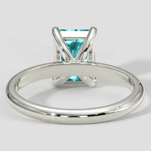Cushion Tourmaline Paraiba Ring 3 Carats