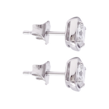 Cushion Cut Lab Grown Diamonds 1.50 Carat Stud Earring 14K White Gold