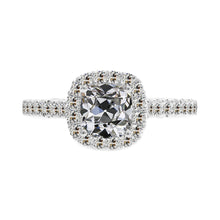 Handcrafted Halo Ring 3 ct – main view