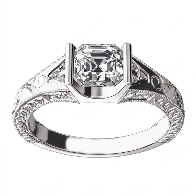 Custom Jewellery Antique Style Real Natural Earth Mined DIAMOND ( NOT LAB GROWN ) Anniversary Ring
