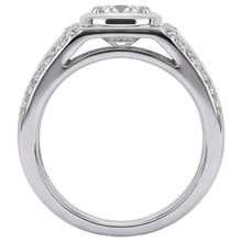 Custom Jewellery White Gold Anniversary Ring Round Genuine Natural Earth Mined Diamond