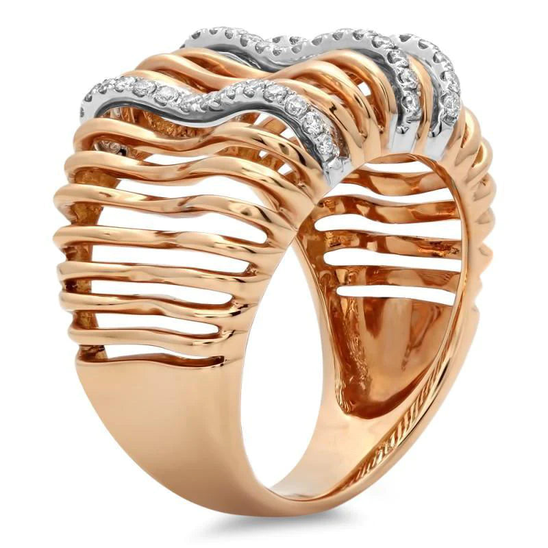 Custom Jewelry 1 Carat Real Diamond Fancy Ring 