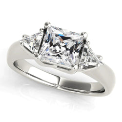 Custom Jewellery Old European Natural Earth Mined Diamond 3 Stone Ring