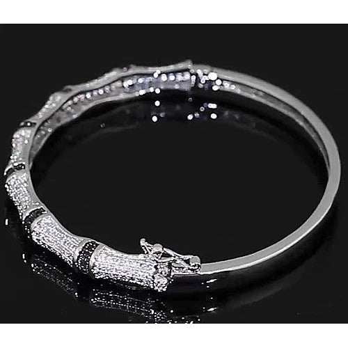 Custom Jewelry Real Diamond Bangle Women White Gold