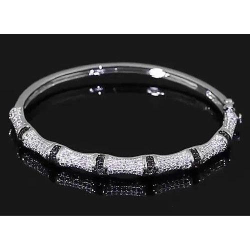 Custom Jewelry Real Diamond Bangle Women White Gold