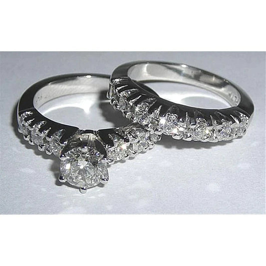 Custom Natural Diamond Wedding Rings