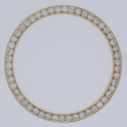 Custom Round Real Diamond Bezel To Fit Rolex Datejust Or President Watch 2.50 Ct. 36 Mm