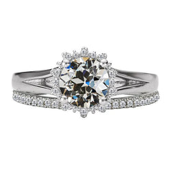 Earth-Mined Fine Diamond Engagement Ring 2 ct – 14K White Gold