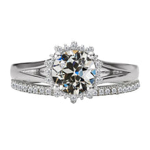 Earth-Mined Fine Diamond Engagement Ring 2 ct 14K White Gold – main view