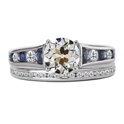 14K White Gold Fine Diamond Proposal Ring – 2-ct Old Mine Cut