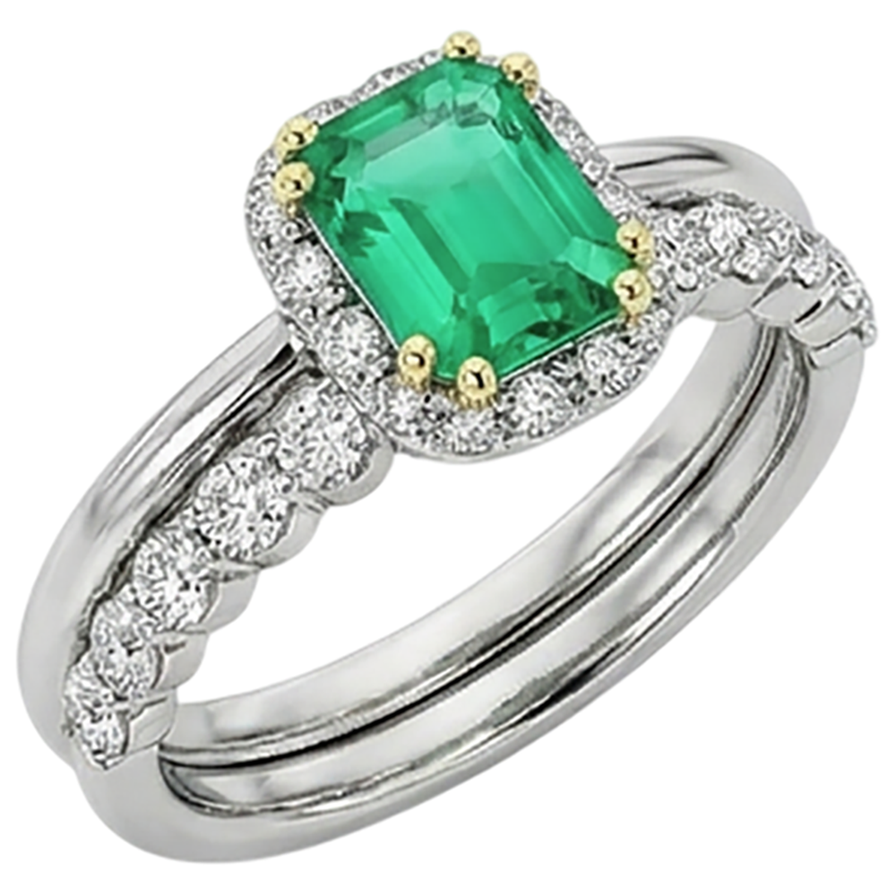 Luxurious Precious Stone Ring 2 ct – side view