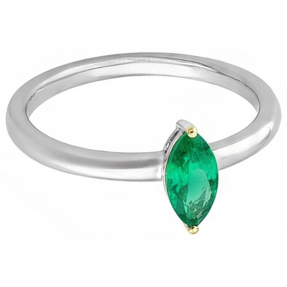 Luxurious Colored Stone Ring 0.50 ct – front view