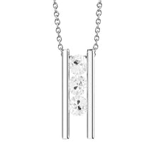 Dancing Diamond Genuine 3 Stone Necklace