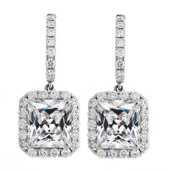 Handcrafted Diamond Drop Earrings 11.50 ct | HarryChadEnt