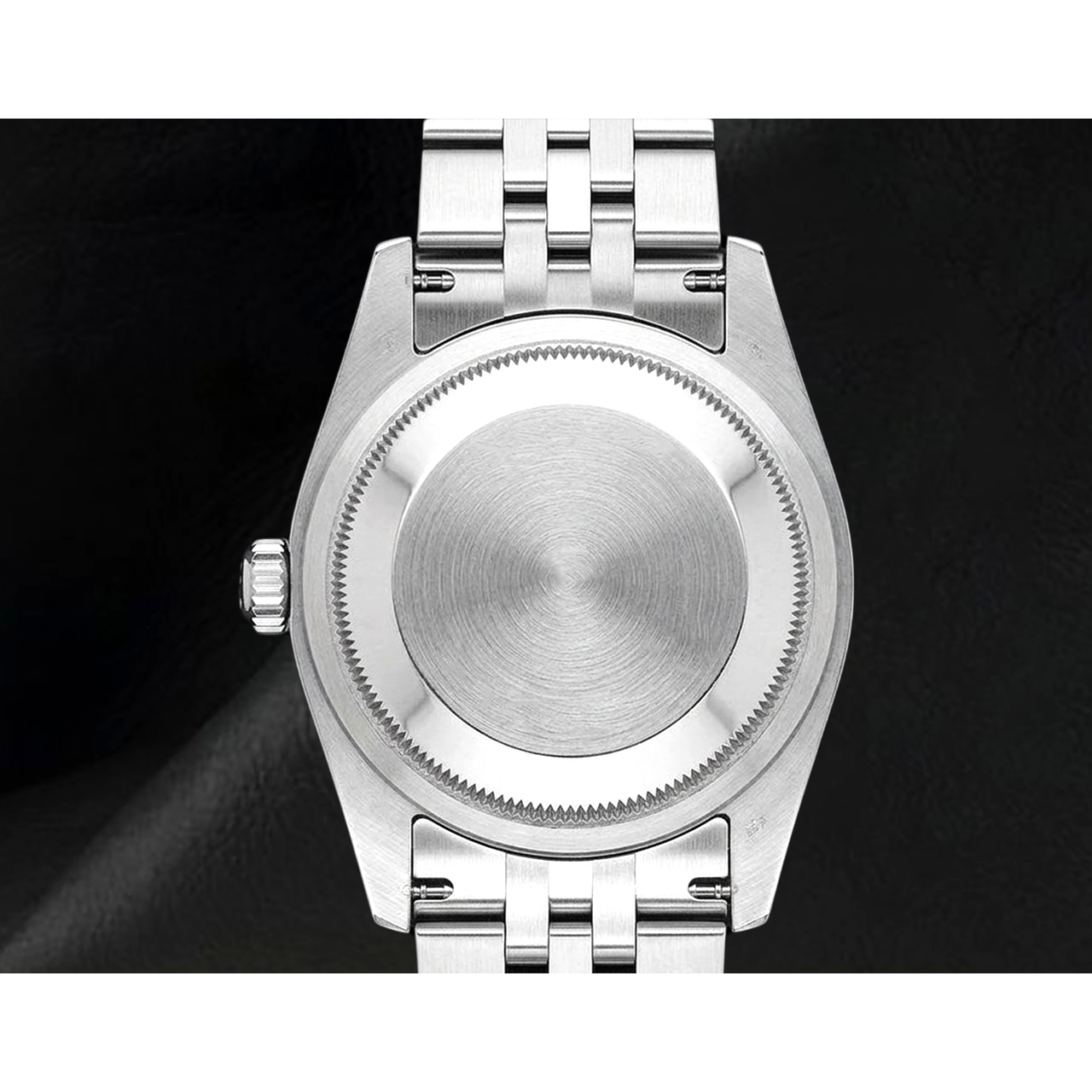Date-just 31mm Rolex White Gold Fluted Bezel Watch