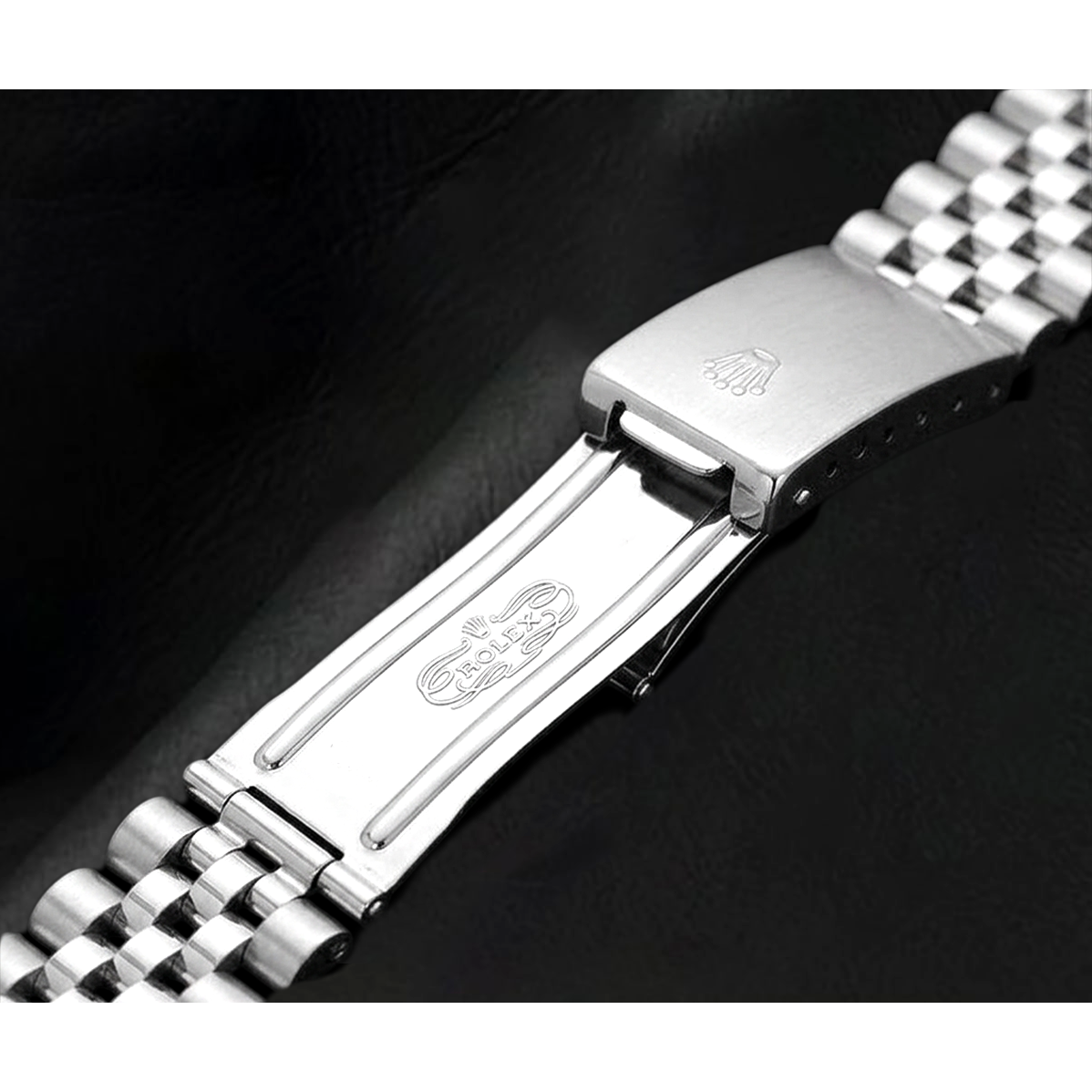 Date-just 31mm Rolex White Gold Fluted Bezel Watch