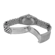 Date Just Rolex Mens Watch Blue Stick Dial Ss Datejust QUICK SET