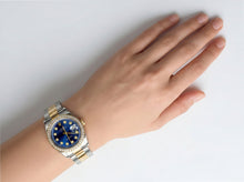 Datejust Rolex Men Yellow Gold Ss Two Tone Watch QUICK SET