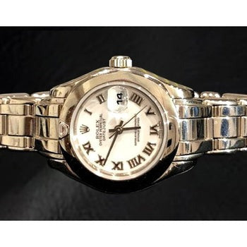 Plain Bezel White Gold 