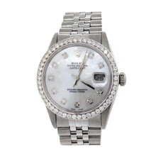Datejust Rolex Mens Watch Diamond Bezel Stainless Steel QUICK SET