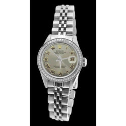 Datejust Ss Jubilee Bracelet Roman Dial Lady Rolex Watch Diamond