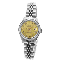 Datejust Ss Jubilee Lady Watch Rolex Natural Earth Mined Diamond Bezel