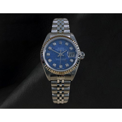 Datejust 26mm Rolex  Blue Diamond Dial 2002 Year Women's Watch