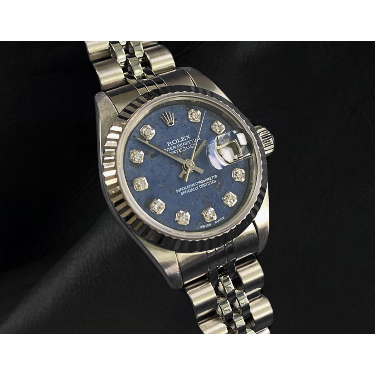Datejust 26mm Rolex  Blue Diamond Dial 2002 Year Women's Watch