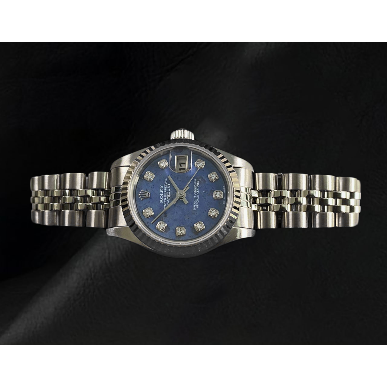 Datejust 26mm Rolex  Blue Diamond Dial 2002 Year Women's Watch