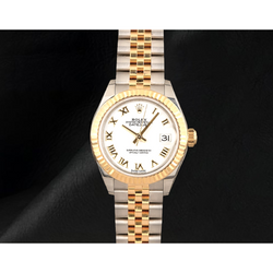 Datejust 279173 Rolex White Roman Dial Two Tone Women Watch