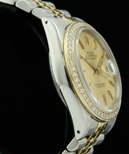 Datejust Champagne Stick Dial Rolex Lady Watch Ss & Bezel
