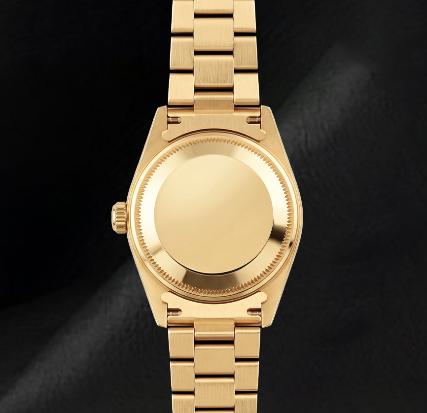 Datejust Rolex 26mm 69178 Black Diamond Dial Yellow Gold Watch 18K