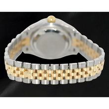 Datejust Rolex 28 mm Silver Diamond Dial Two Tone Ladies Watch 279173