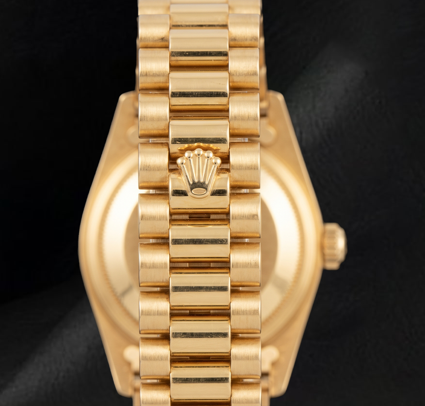 Datejust Rolex 69178 26mm Silver Diamond Dial Yellow Gold Watch 18K