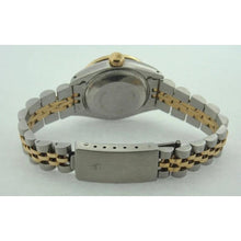 Datejust Rolex Ladies Watch Two Tone Bracelet White Natural Earth Mined Diamond Dial