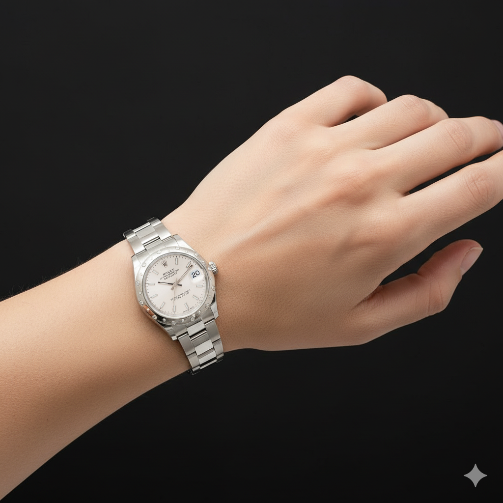 Datejust Rolex Silver Luminous Dial Stainless Steel Women's Watch P5