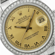 Datejust Ss Jubilee Lady Watch Rolex Natural Earth Mined Diamond Bezel