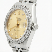 Datejust Ss Jubilee Natural Earth Mined Diamond Lady Rolex Watch Champagne