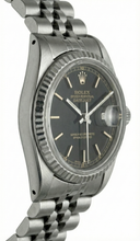 Datejust Stick Dial Fluted Bezel Watch Rolex Ss Jubilee