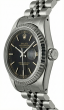 Datejust Stick Dial Fluted Bezel Watch Rolex Ss Jubilee