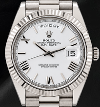 Rolex Day Date 228239 40mm White Roman Dial White Gold 18K watch