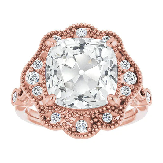 Dazzling 9 Carat Genuine Cushion Diamond Ring