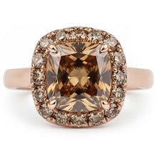 Designer Halo Ring with Desert Diamond Diamond – 2 ct