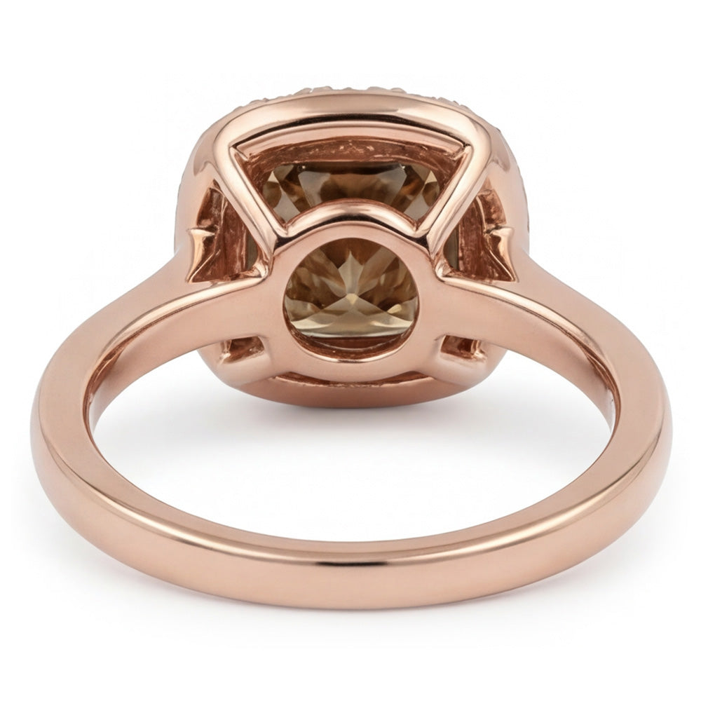 Designer Halo Ring with Desert Diamond Diamond – 2 ct
