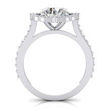Diamond Engagement Ring Natural Halo 3 Carats