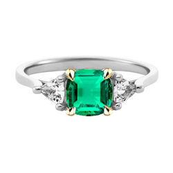 Authentic GIA Certified Fine Emerald Gemstone Ring 3.50 ct