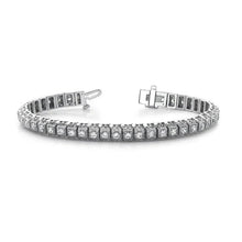 Diamond Tennis Bracelet 4.40 Carats Real Diamonds White Gold 14K