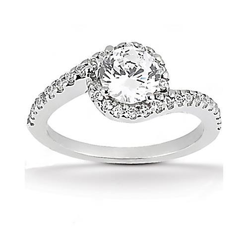 Diamond Wedding Ring Solitaire With Accents Natural 2.03 Ct. Women Jewelry New